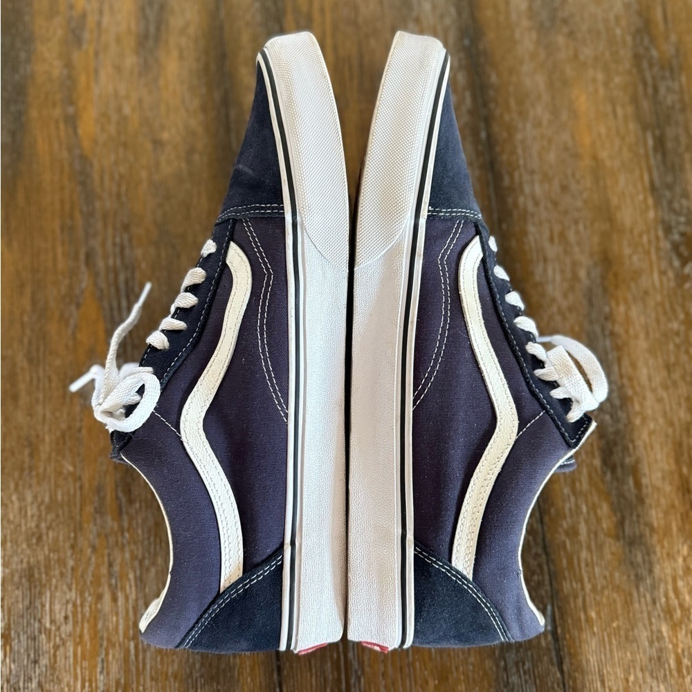 Vans Off The Wall Navy Blue and White Men’s Sneakers/Skate Shoe Size 12 - Picture 8 of 12